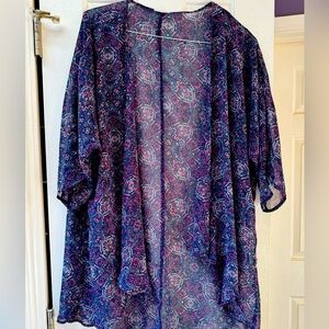 Multi-colored kimono